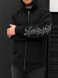 Shop uniform black zip hoodie